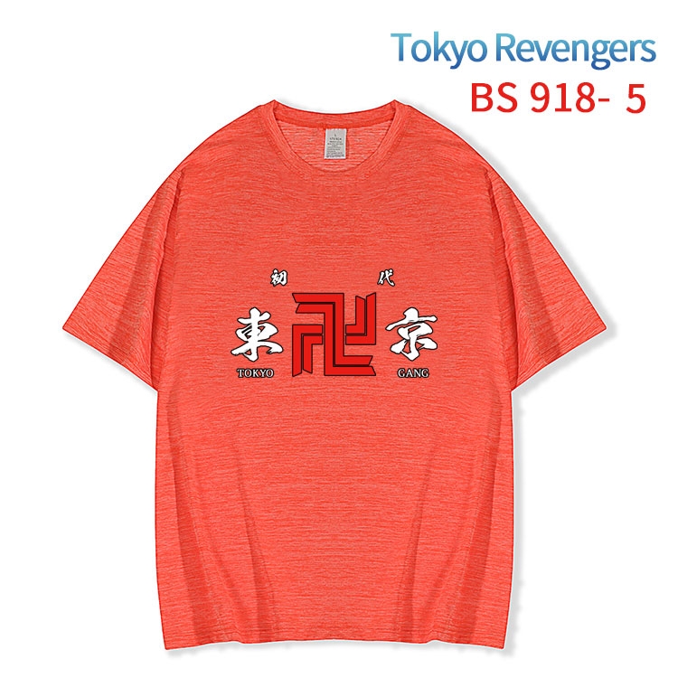 Tokyo Revengers New ice silk cotton loose and comfortable T-shirt from XS to 5XL  BS-918-5