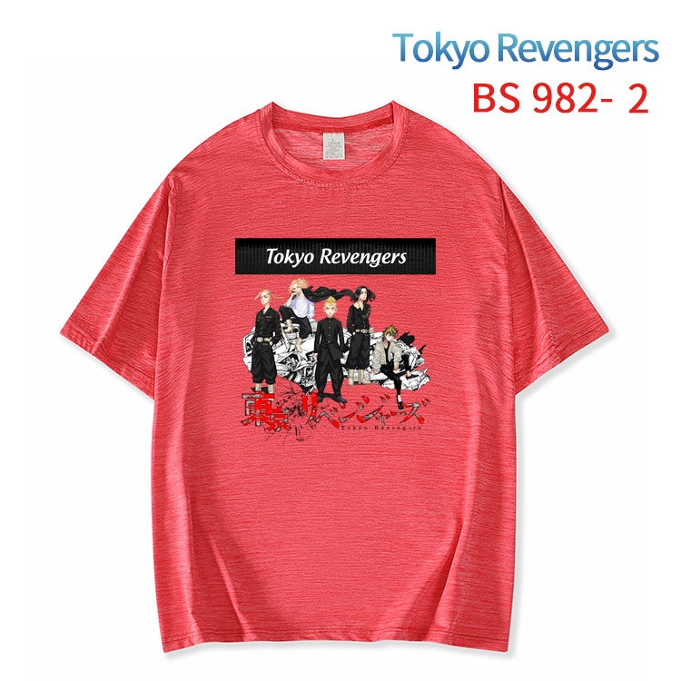 Tokyo Revengers New ice silk cotton loose and comfortable T-shirt from XS to 5XL   BS-982-2