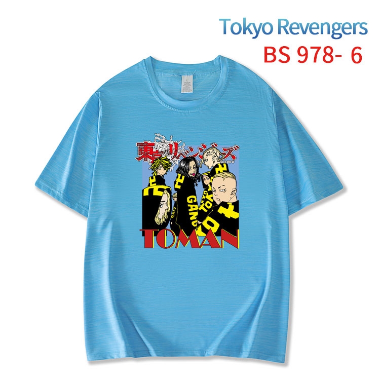 Tokyo Revengers New ice silk cotton loose and comfortable T-shirt from XS to 5XL  BS-978-6