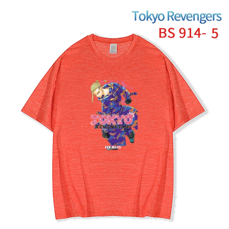 Tokyo Revengers New ice silk cotton loose and comfortable T-shirt from XS to 5XL  BS-914-5