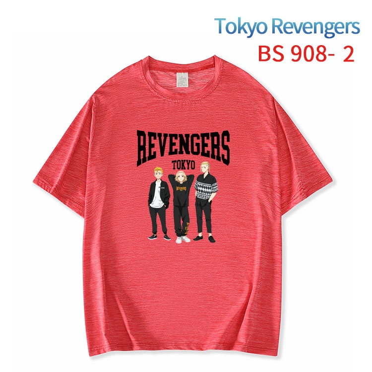 Tokyo Revengers New ice silk cotton loose and comfortable T-shirt from XS to 5XL   BS-908-2