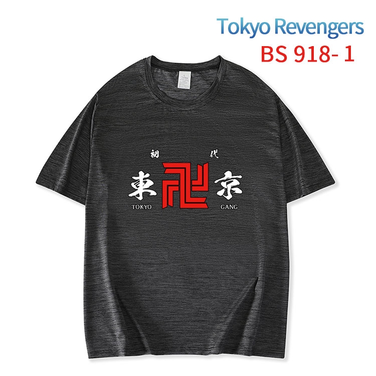 Tokyo Revengers New ice silk cotton loose and comfortable T-shirt from XS to 5XL   BS-918-1