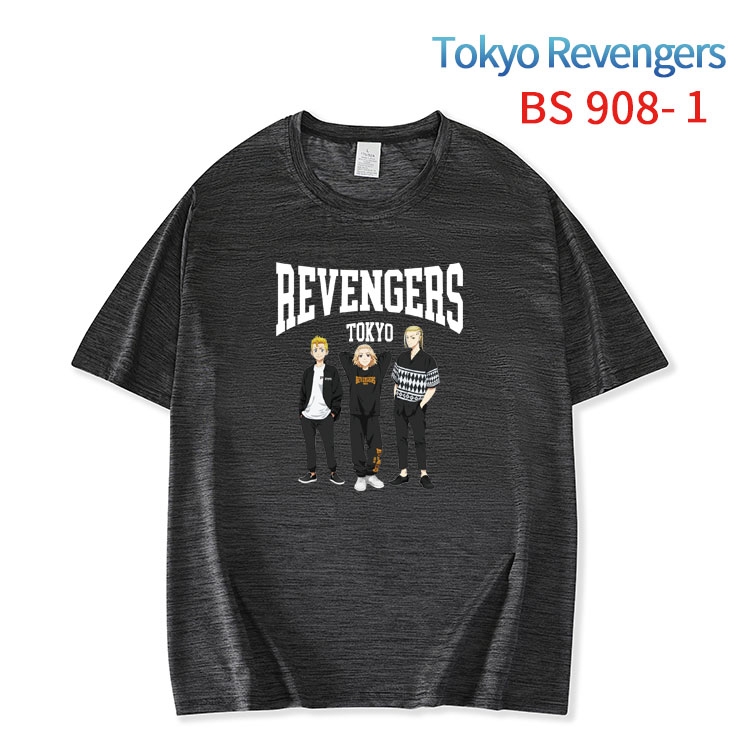 Tokyo Revengers New ice silk cotton loose and comfortable T-shirt from XS to 5XL   BS-908-1