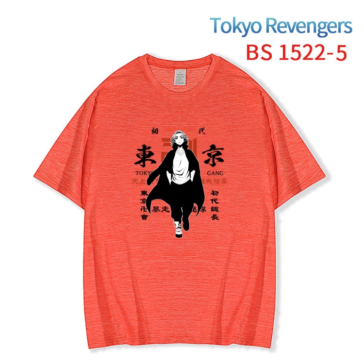 Tokyo Revengers New ice silk cotton loose and comfortable T-shirt from XS to 5XL  BS-1522-5