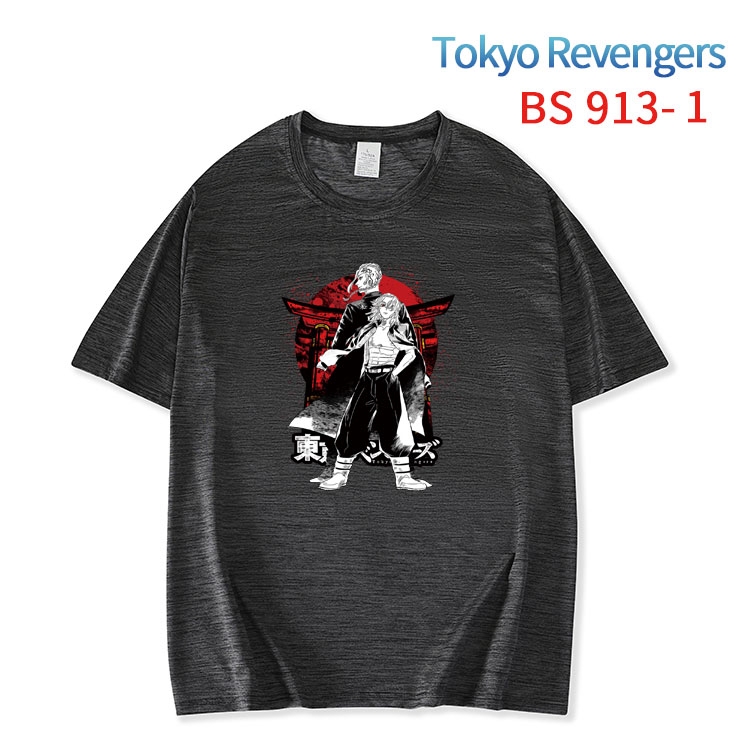 Tokyo Revengers New ice silk cotton loose and comfortable T-shirt from XS to 5XL   BS-913-1