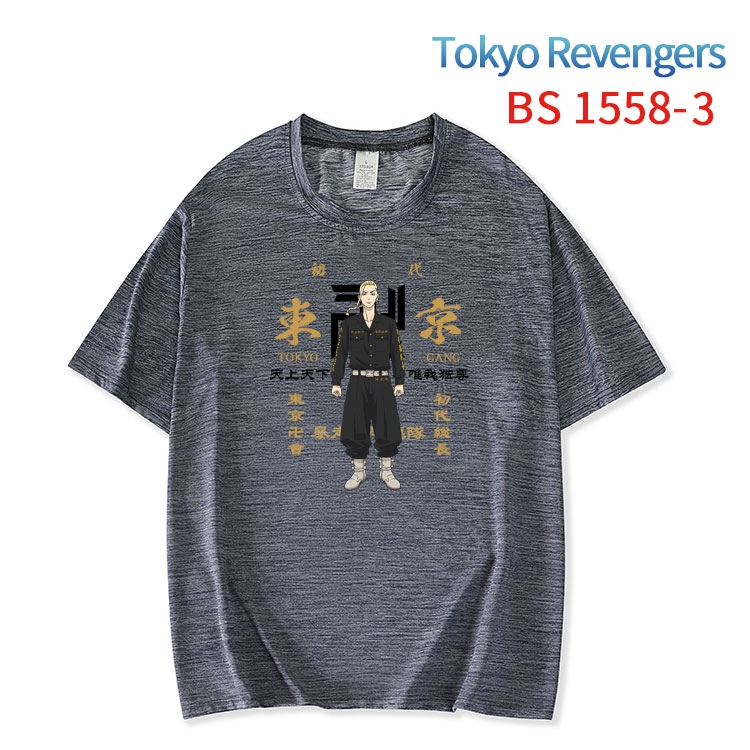 Tokyo Revengers New ice silk cotton loose and comfortable T-shirt from XS to 5XL   BS-1558-3