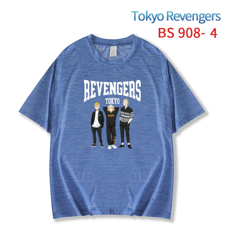 Tokyo Revengers New ice silk cotton loose and comfortable T-shirt from XS to 5XL  BS-908-4