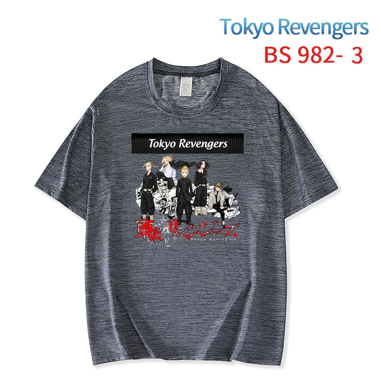 Tokyo Revengers New ice silk cotton loose and comfortable T-shirt from XS to 5XL  BS-982-3