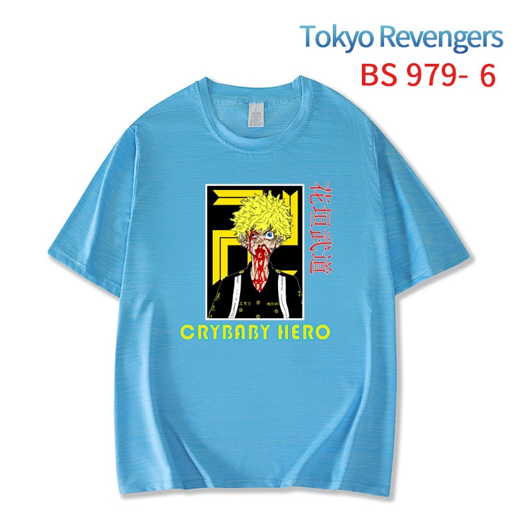 Tokyo Revengers New ice silk cotton loose and comfortable T-shirt from XS to 5XL   BS-979-6