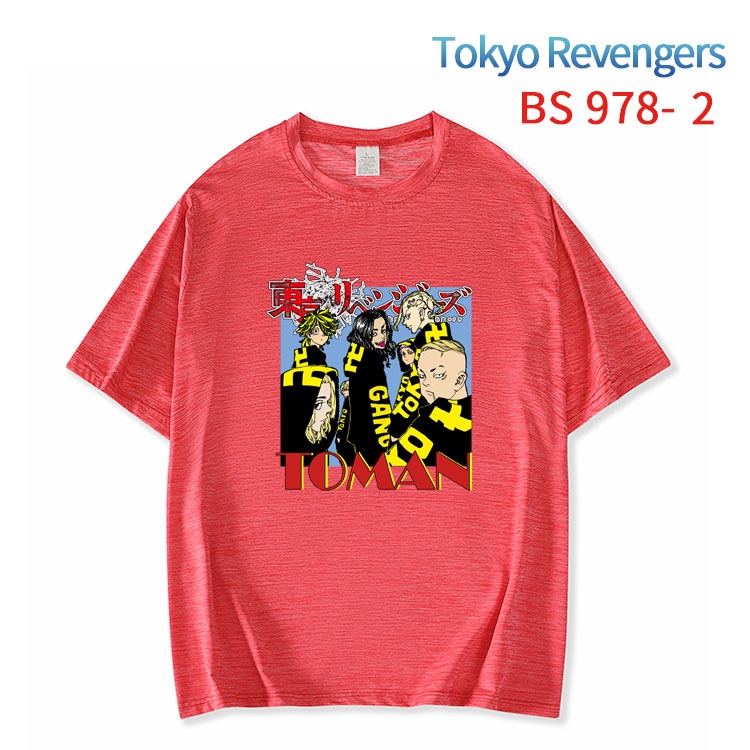 Tokyo Revengers New ice silk cotton loose and comfortable T-shirt from XS to 5XL  BS-978-2