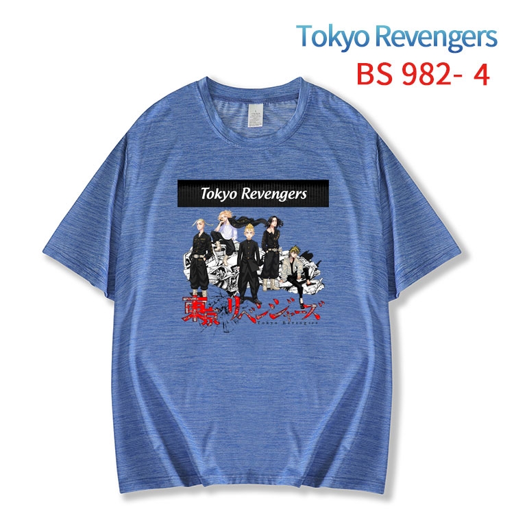 Tokyo Revengers New ice silk cotton loose and comfortable T-shirt from XS to 5XL  BS-982-4