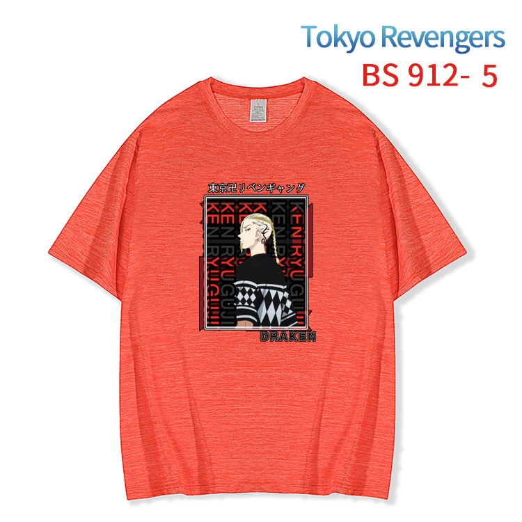 Tokyo Revengers New ice silk cotton loose and comfortable T-shirt from XS to 5XL   BS-912-5