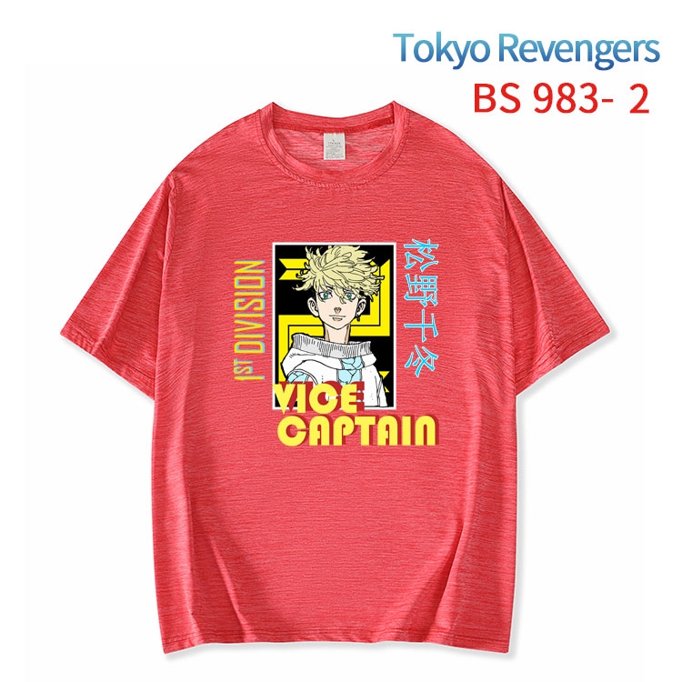 Tokyo Revengers New ice silk cotton loose and comfortable T-shirt from XS to 5XL  BS-983-2