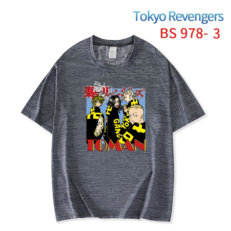 Tokyo Revengers New ice silk cotton loose and comfortable T-shirt from XS to 5XL   BS-978-3