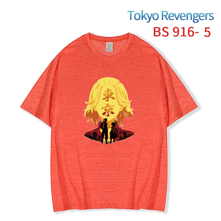 Tokyo Revengers New ice silk cotton loose and comfortable T-shirt from XS to 5XL   BS-916-5