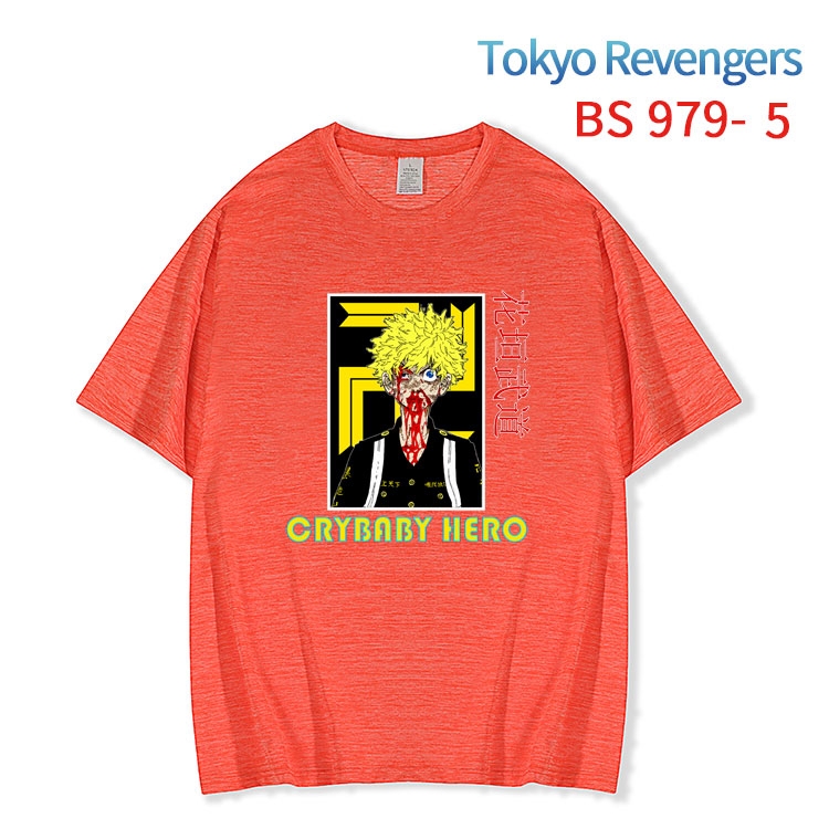 Tokyo Revengers New ice silk cotton loose and comfortable T-shirt from XS to 5XL  BS-979-5