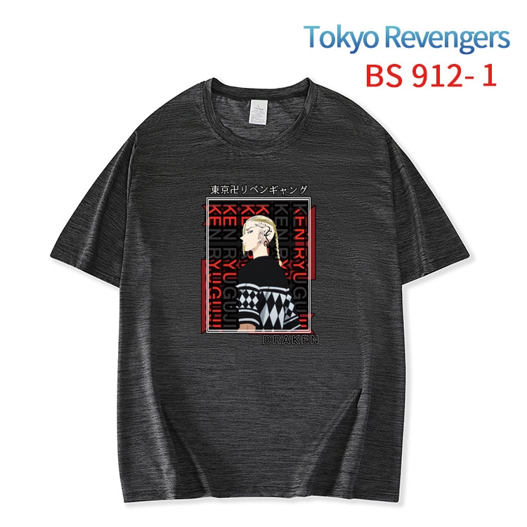 Tokyo Revengers New ice silk cotton loose and comfortable T-shirt from XS to 5XL   BS-912-1