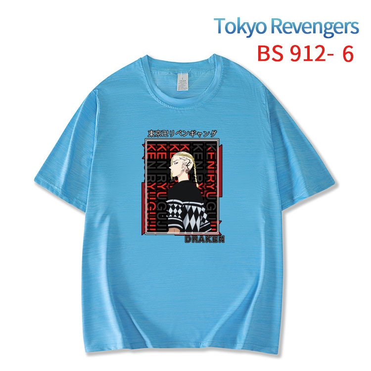 Tokyo Revengers New ice silk cotton loose and comfortable T-shirt from XS to 5XL   BS-912-6