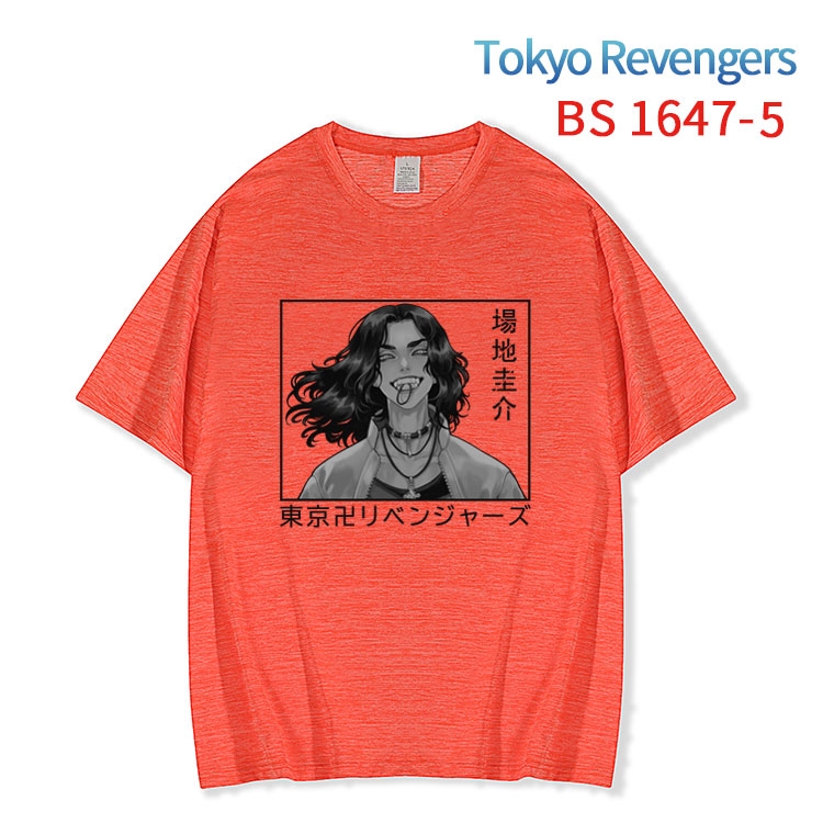 Tokyo Revengers New ice silk cotton loose and comfortable T-shirt from XS to 5XL  BS-1647-5