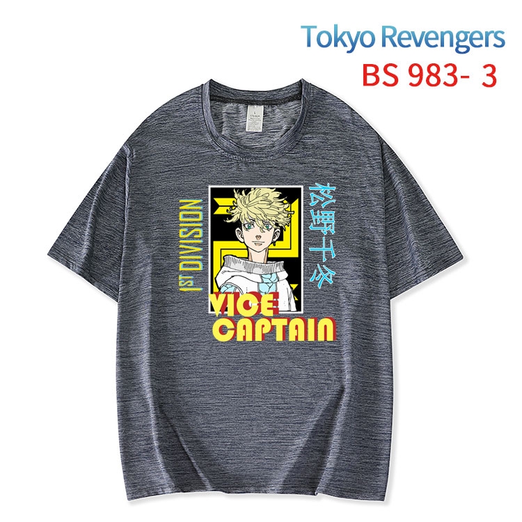 Tokyo Revengers New ice silk cotton loose and comfortable T-shirt from XS to 5XL  BS-983-3