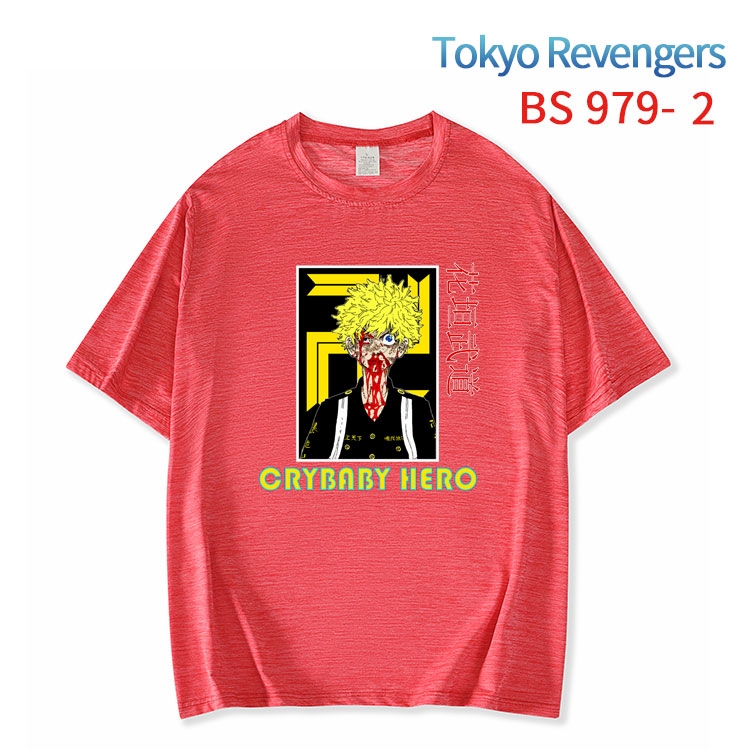 Tokyo Revengers New ice silk cotton loose and comfortable T-shirt from XS to 5XL   BS-979-2