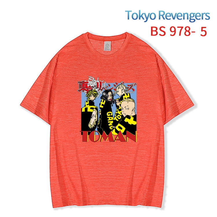 Tokyo Revengers New ice silk cotton loose and comfortable T-shirt from XS to 5XL BS-978-5