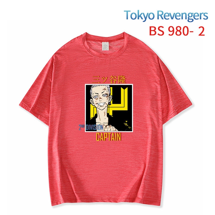 Tokyo Revengers New ice silk cotton loose and comfortable T-shirt from XS to 5XL  BS-980-2