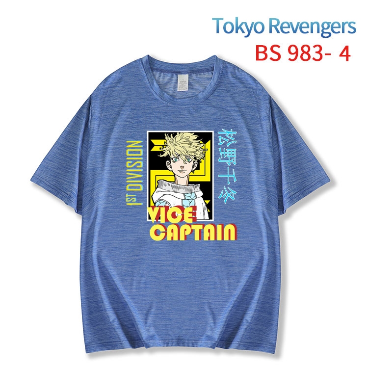 Tokyo Revengers New ice silk cotton loose and comfortable T-shirt from XS to 5XL  BS-983-4