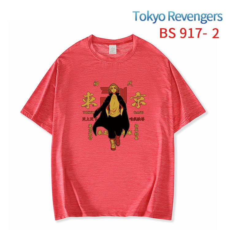 Tokyo Revengers New ice silk cotton loose and comfortable T-shirt from XS to 5XL   BS-917-2