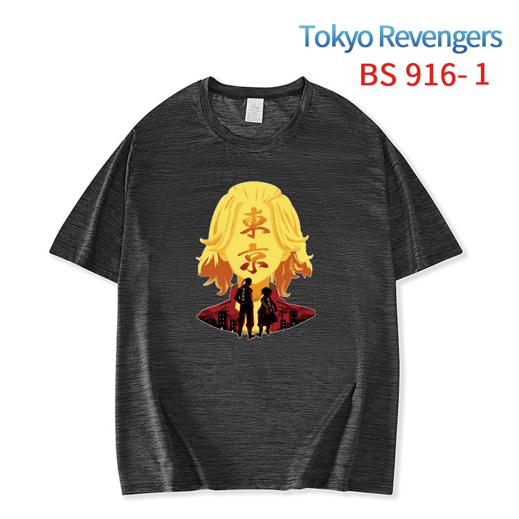 Tokyo Revengers New ice silk cotton loose and comfortable T-shirt from XS to 5XL  BS-916-1