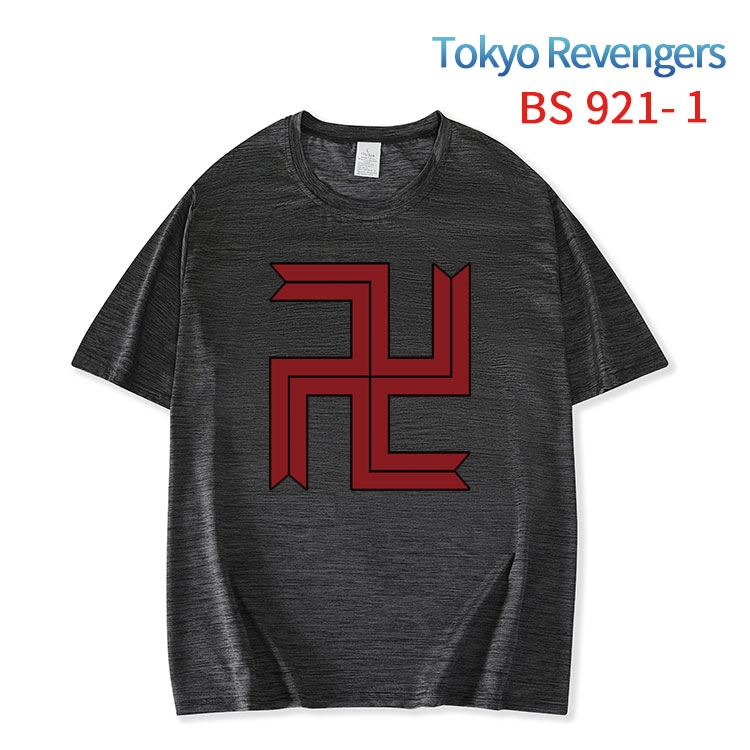 Tokyo Revengers New ice silk cotton loose and comfortable T-shirt from XS to 5XL  BS-921-1