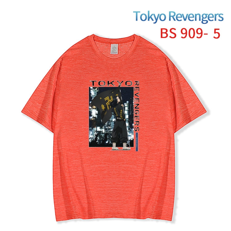 Tokyo Revengers New ice silk cotton loose and comfortable T-shirt from XS to 5XL   BS-909-5