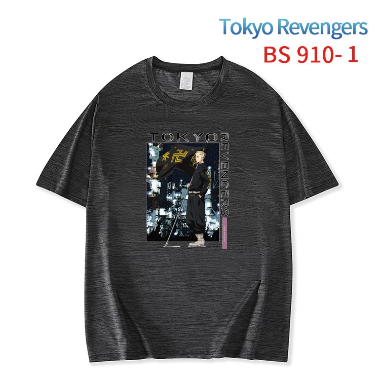 Tokyo Revengers New ice silk cotton loose and comfortable T-shirt from XS to 5XL   BS-910-1