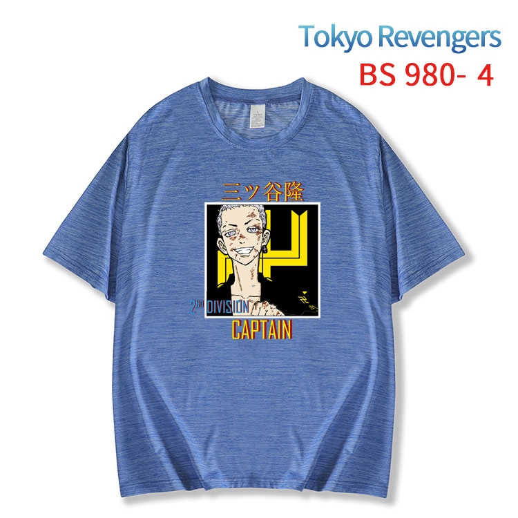 Tokyo Revengers New ice silk cotton loose and comfortable T-shirt from XS to 5XL  BS-980-4