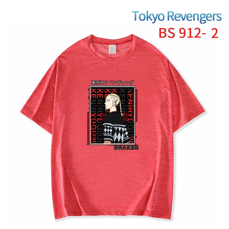 Tokyo Revengers New ice silk cotton loose and comfortable T-shirt from XS to 5XL   BS-912-2