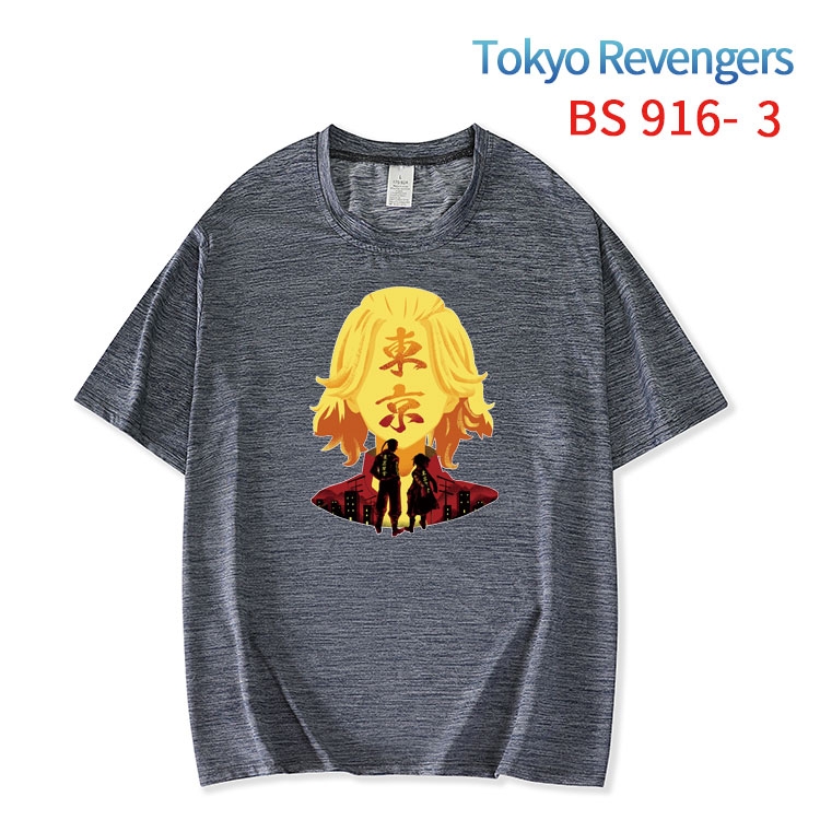 Tokyo Revengers New ice silk cotton loose and comfortable T-shirt from XS to 5XL  BS-916-3 新