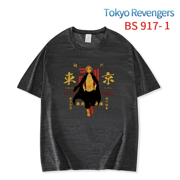 Tokyo Revengers New ice silk cotton loose and comfortable T-shirt from XS to 5XL   BS-917-1