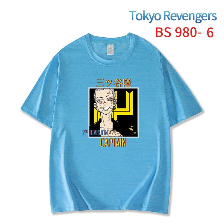 Tokyo Revengers New ice silk cotton loose and comfortable T-shirt from XS to 5XL BS-980-6