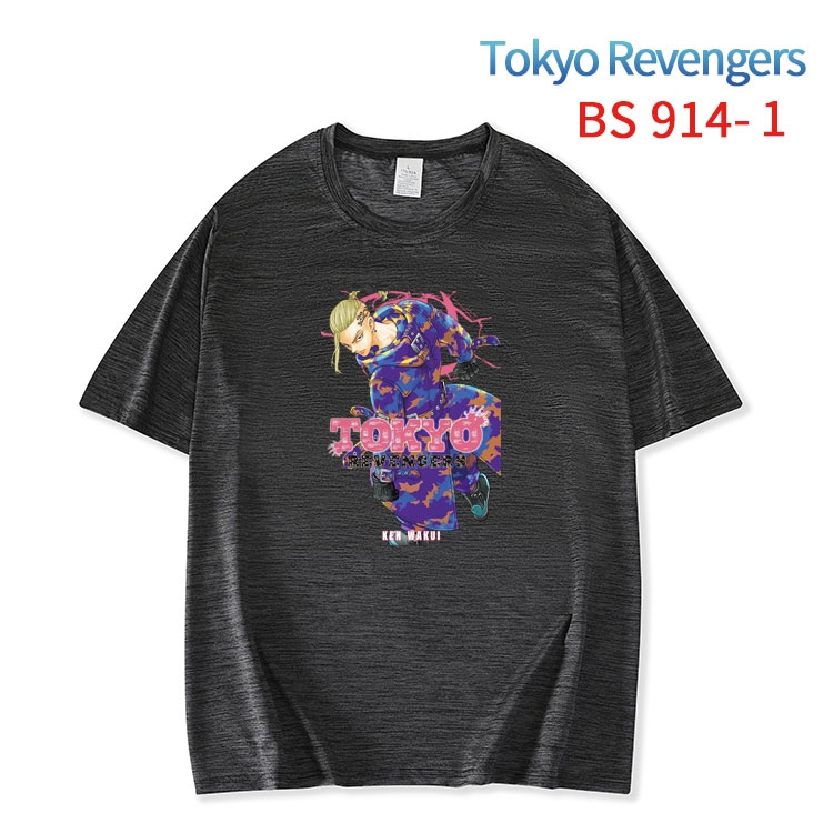 Tokyo Revengers New ice silk cotton loose and comfortable T-shirt from XS to 5XL   BS-914-1