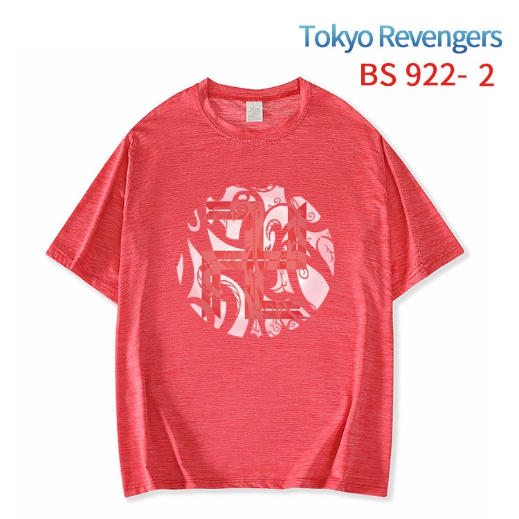 Tokyo Revengers New ice silk cotton loose and comfortable T-shirt from XS to 5XL   BS-922-2