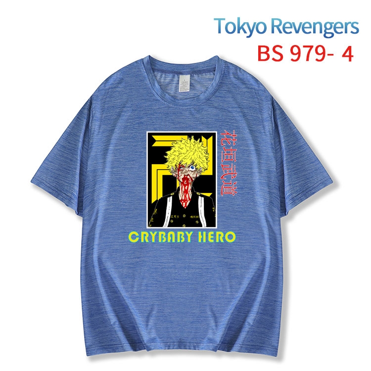 Tokyo Revengers New ice silk cotton loose and comfortable T-shirt from XS to 5XL BS-979-4