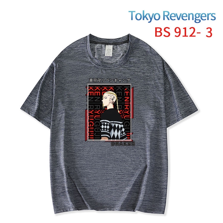 Tokyo Revengers New ice silk cotton loose and comfortable T-shirt from XS to 5XL  BS-912-3