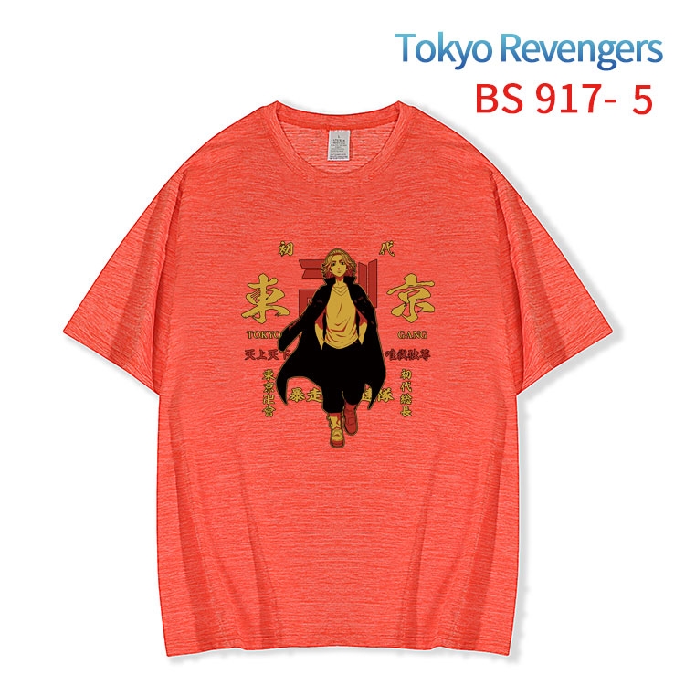 Tokyo Revengers New ice silk cotton loose and comfortable T-shirt from XS to 5XL BS-917-5