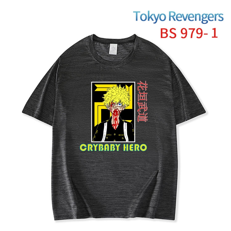 Tokyo Revengers New ice silk cotton loose and comfortable T-shirt from XS to 5XL   BS-979-1