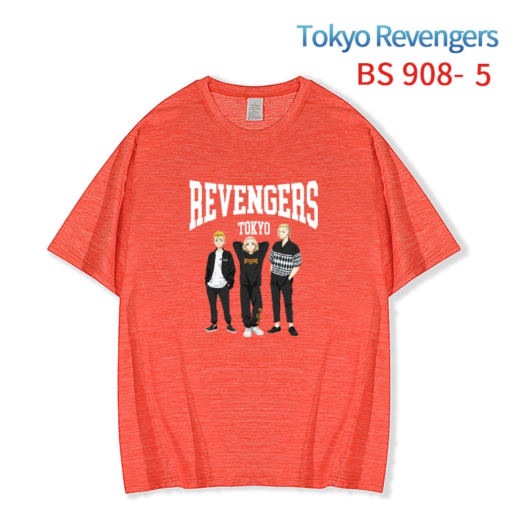 Tokyo Revengers New ice silk cotton loose and comfortable T-shirt from XS to 5XL  BS-908-5