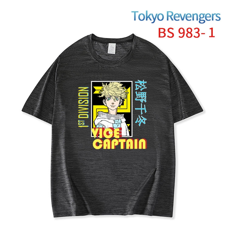 Tokyo Revengers New ice silk cotton loose and comfortable T-shirt from XS to 5XL BS-983-1