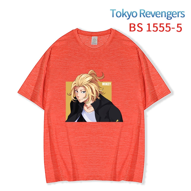 Tokyo Revengers New ice silk cotton loose and comfortable T-shirt from XS to 5XL  BS-1555-5