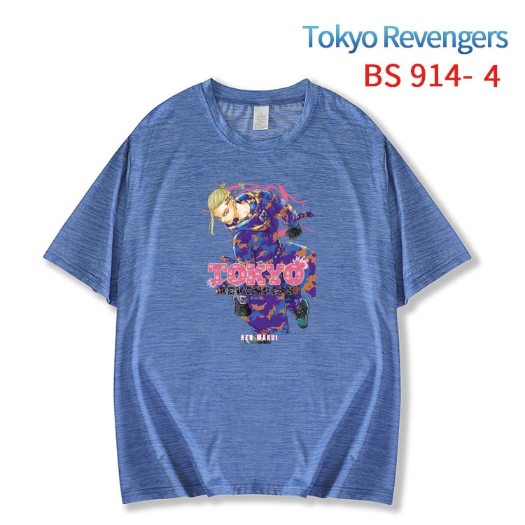 Tokyo Revengers New ice silk cotton loose and comfortable T-shirt from XS to 5XL   BS-914-4