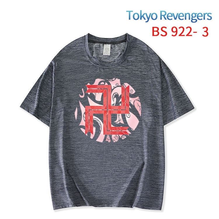 Tokyo Revengers New ice silk cotton loose and comfortable T-shirt from XS to 5XL   BS-922-3