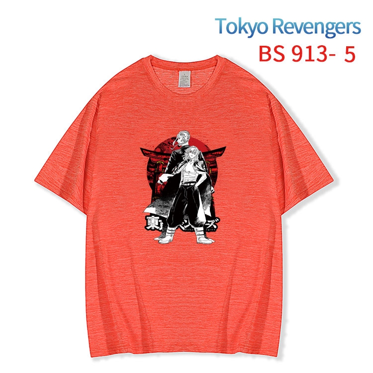 Tokyo Revengers New ice silk cotton loose and comfortable T-shirt from XS to 5XL  BS-913-5